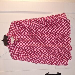 Pappagallo Pink & White Long Sleeve Shirt